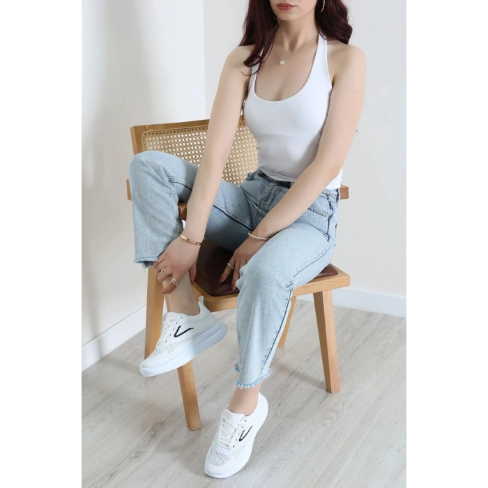 Günlük Spor Ayakkabı Beyazsiyah - 32486.2082.