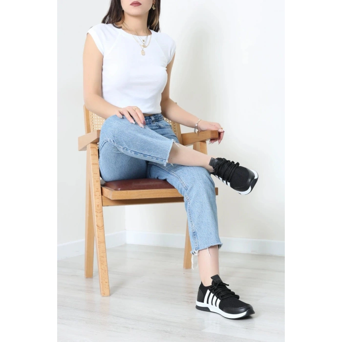 Günlük Spor Ayakkabı Siyahbeyaz - 32711.264.