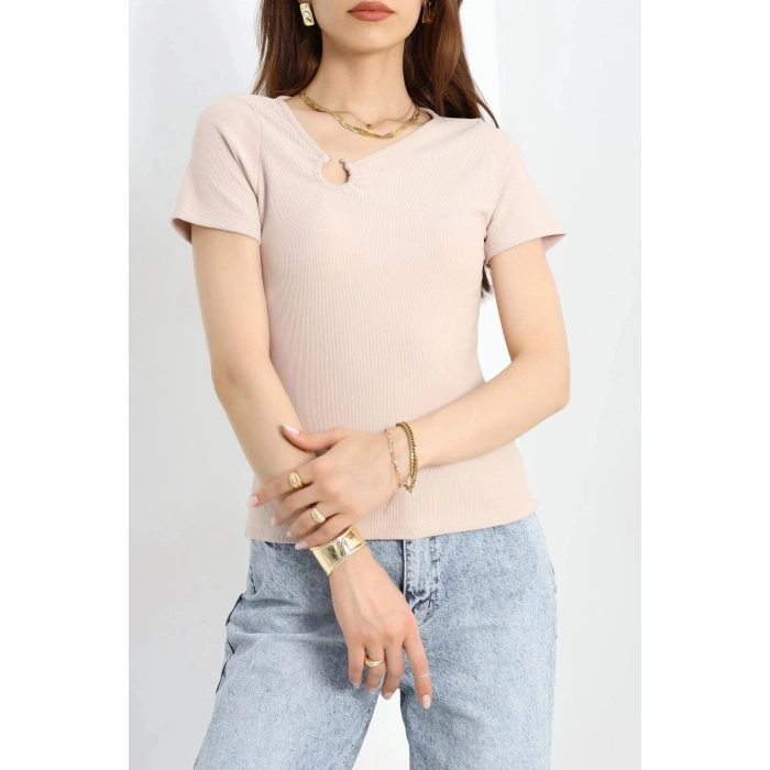 Halka Detaylı Bluz Taş - 70614.1019.