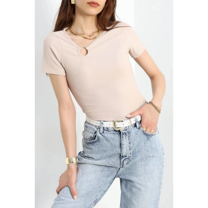 Halka Detaylı Bluz Taş - 70614.1019.