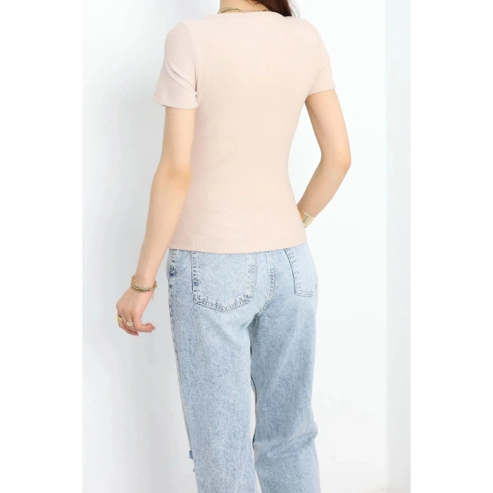 Halka Detaylı Bluz Taş - 70614.1019.