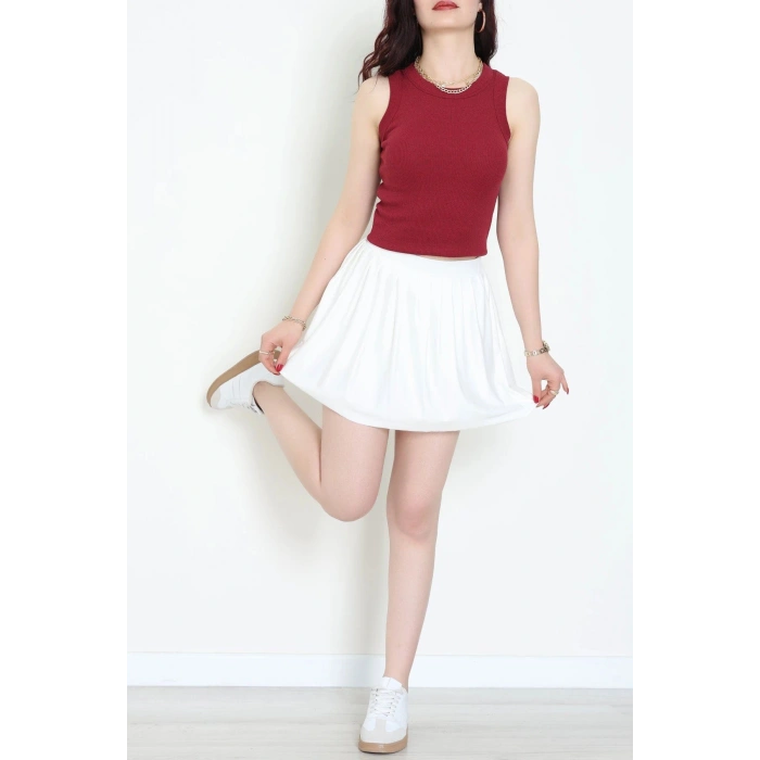 Halter Yaka Kaşkorse Body Bordo - 71060.1748.
