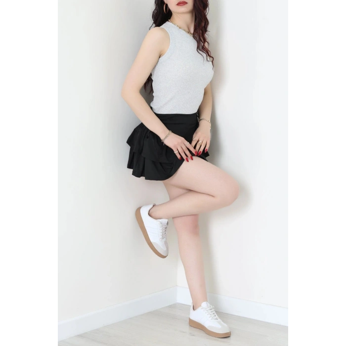 Halter Yaka Kaşkorse Body Gri - 71060.1748.