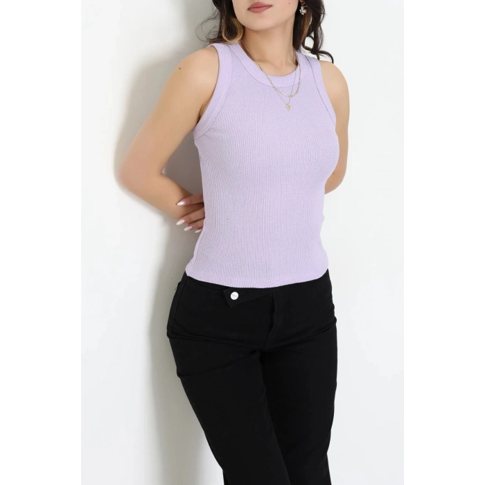 Halter Yaka Kaşkorse Body Lila - 71060.1748.