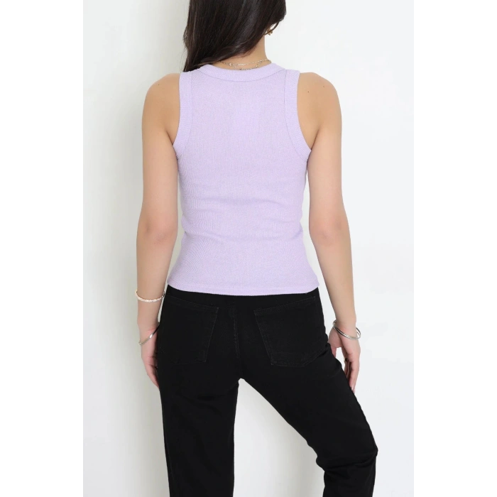 Halter Yaka Kaşkorse Body Lila - 71060.1748.