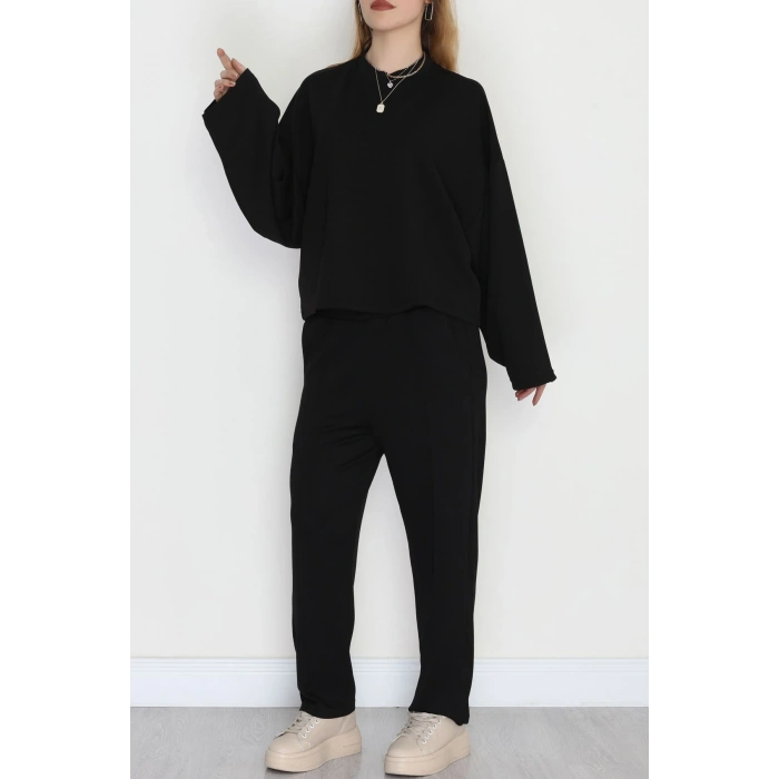 Havuç Pantolonlu Takım Siyah - 4127.1247.