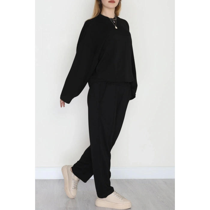 Havuç Pantolonlu Takım Siyah - 4127.1247.