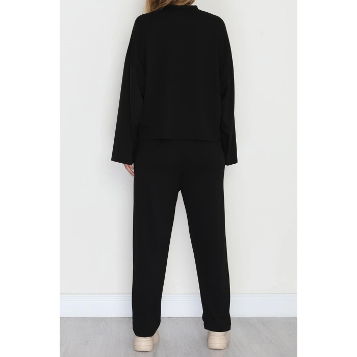 Havuç Pantolonlu Takım Siyah - 4127.1247.