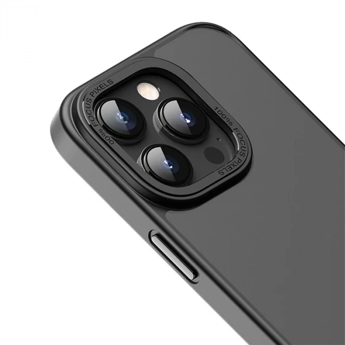 Hoco iPhone 14 Pro Golden Shield Frosted Silikon Telefon Kılıfı-(1903)