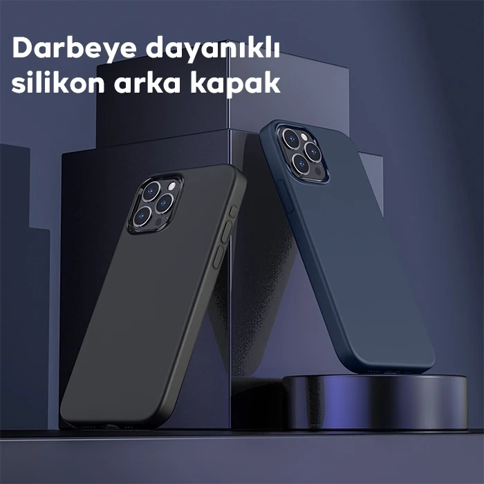 HOCO Pure Series iPhone 15 Pro Manyetik Silikon Kılıf-(1903)