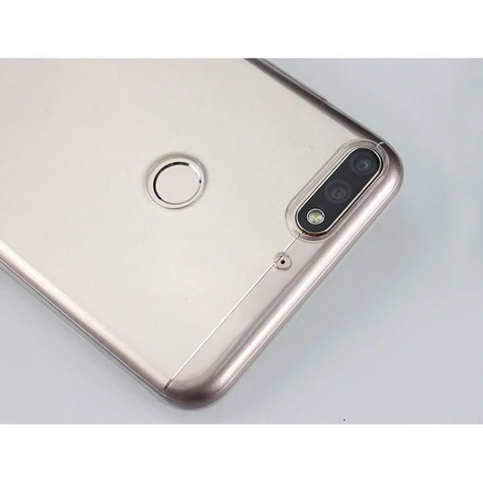 Huaweı Y9 2018 Şeffaf Soft Slim Fit Silikon Kılıf-(1903)