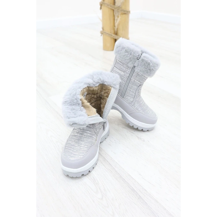 İçi Kürklü Çocuk Kar Botu Gri - 31840.264.