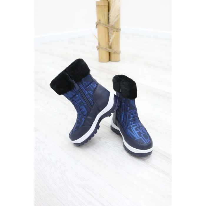 İçi Kürklü Çocuk Kar Botu Lacivert - 31840.264.
