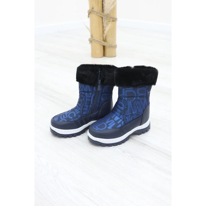 İçi Kürklü Çocuk Kar Botu Lacivert - 31840.264.