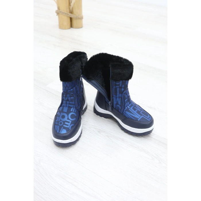 İçi Kürklü Çocuk Kar Botu Lacivert - 31840.264.