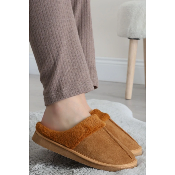 İçi Kürklü Ev Terliği Taba - 31550.264.