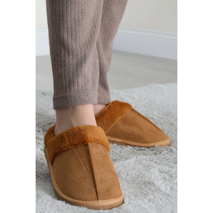 İçi Kürklü Ev Terliği Taba - 31550.264.