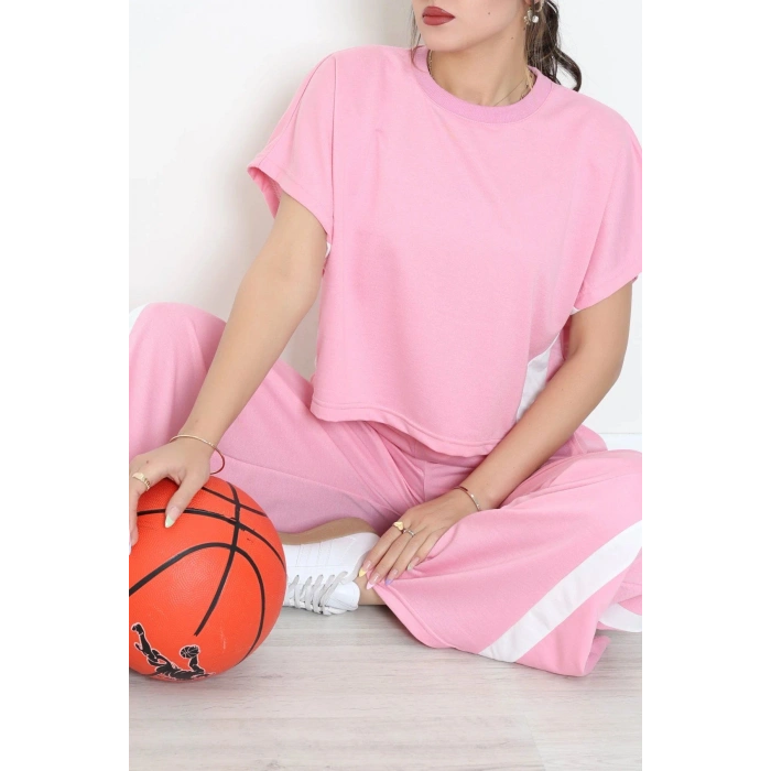 İki İplik Eşofman Takımı Pembe - 52251.1857.