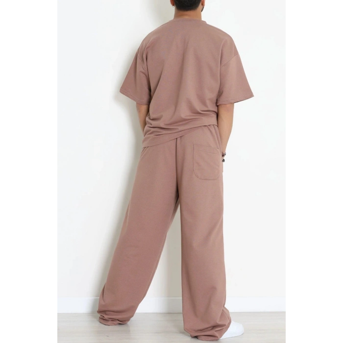 İki İplik Oversize Erkek Takım Kahve - 80273.1567.