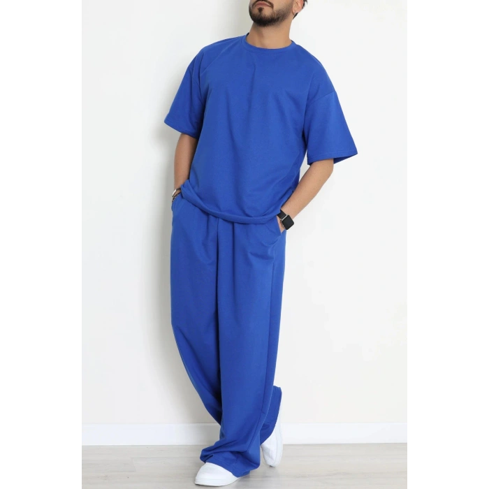 İki İplik Oversize Erkek Takım Lacivert - 80273.1567.