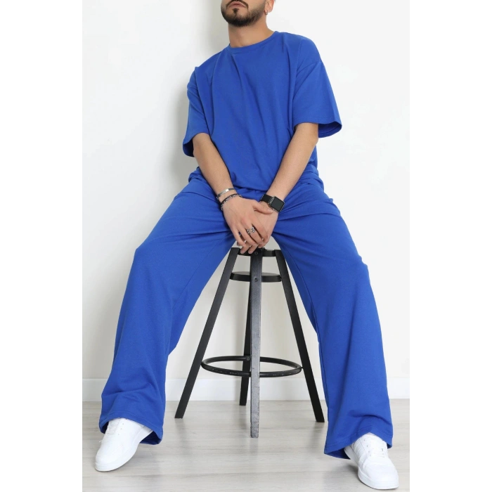 İki İplik Oversize Erkek Takım Lacivert - 80273.1567.