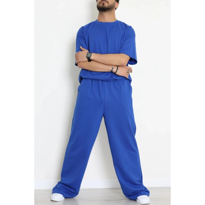 İki İplik Oversize Erkek Takım Lacivert - 80273.1567.