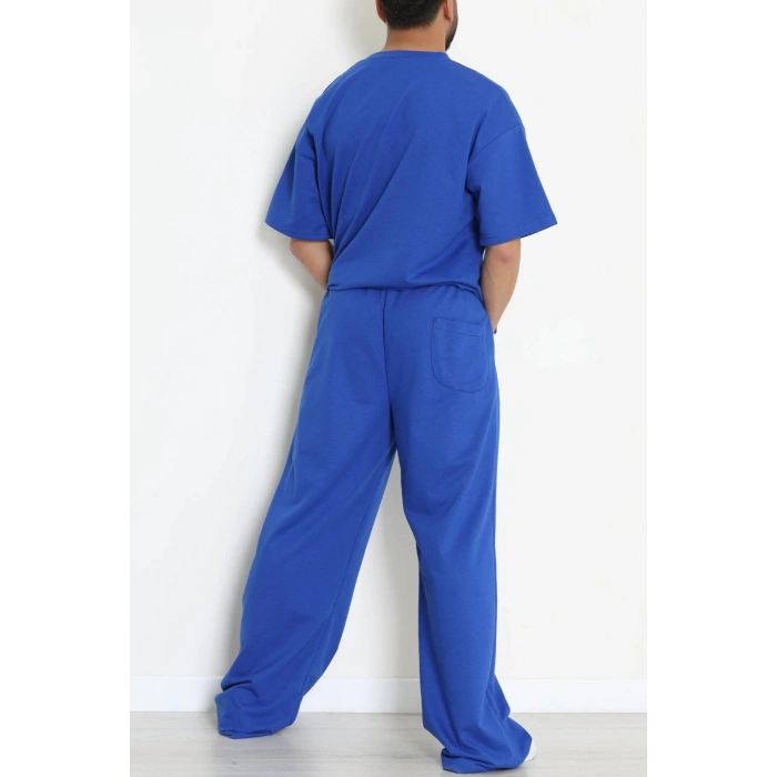 İki İplik Oversize Erkek Takım Lacivert - 80273.1567.