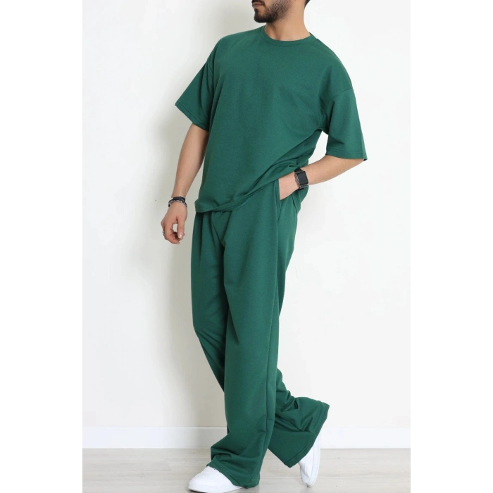 İki İplik Oversize Erkek Takım Nefti - 80273.1567.