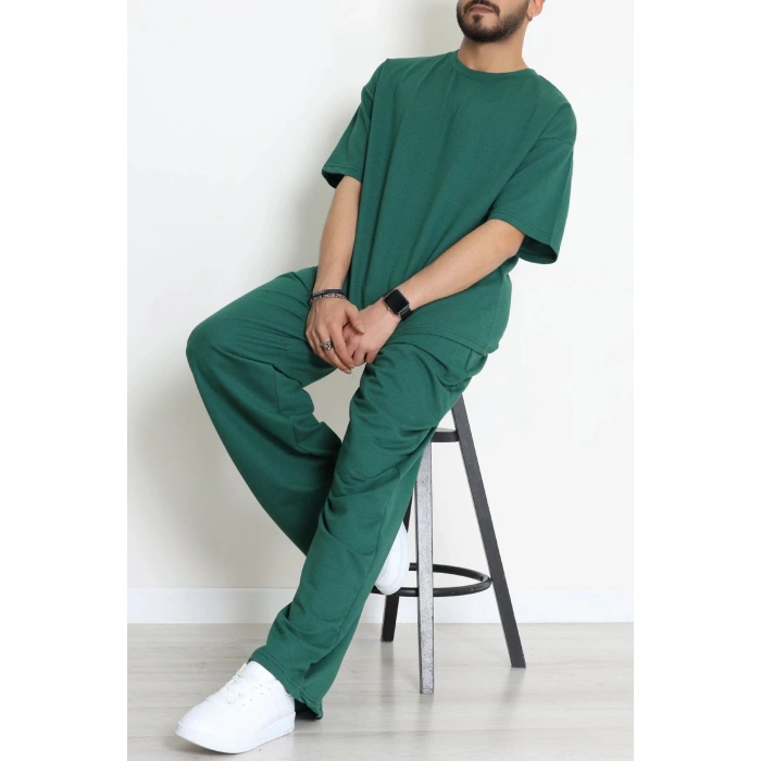 İki İplik Oversize Erkek Takım Nefti - 80273.1567.