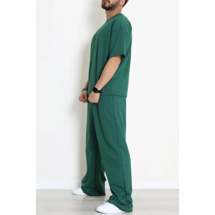 İki İplik Oversize Erkek Takım Nefti - 80273.1567.