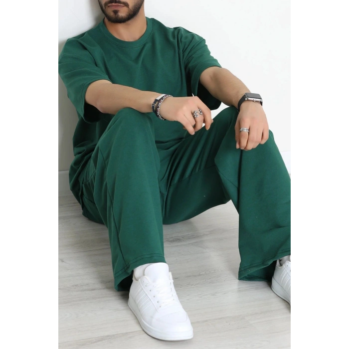 İki İplik Oversize Erkek Takım Nefti - 80273.1567.