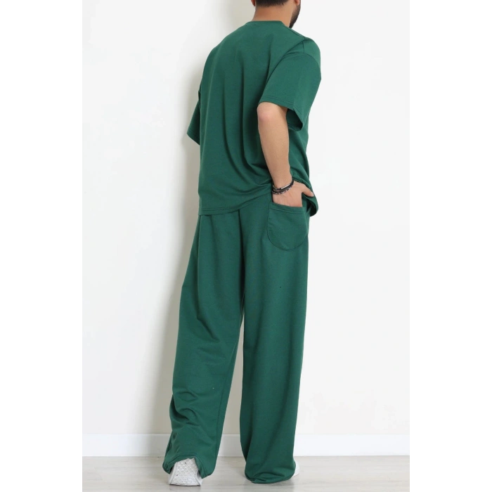 İki İplik Oversize Erkek Takım Nefti - 80273.1567.