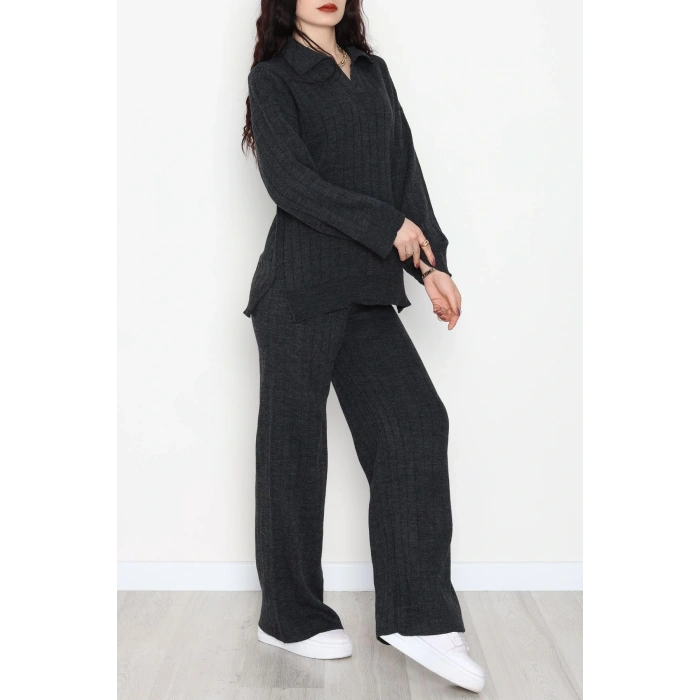 İkili Triko Takım Antrasit - 1908.1247.