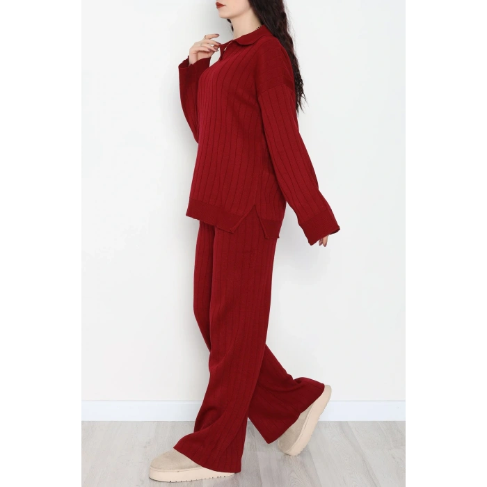 İkili Triko Takım Bordo - 1908.1247.