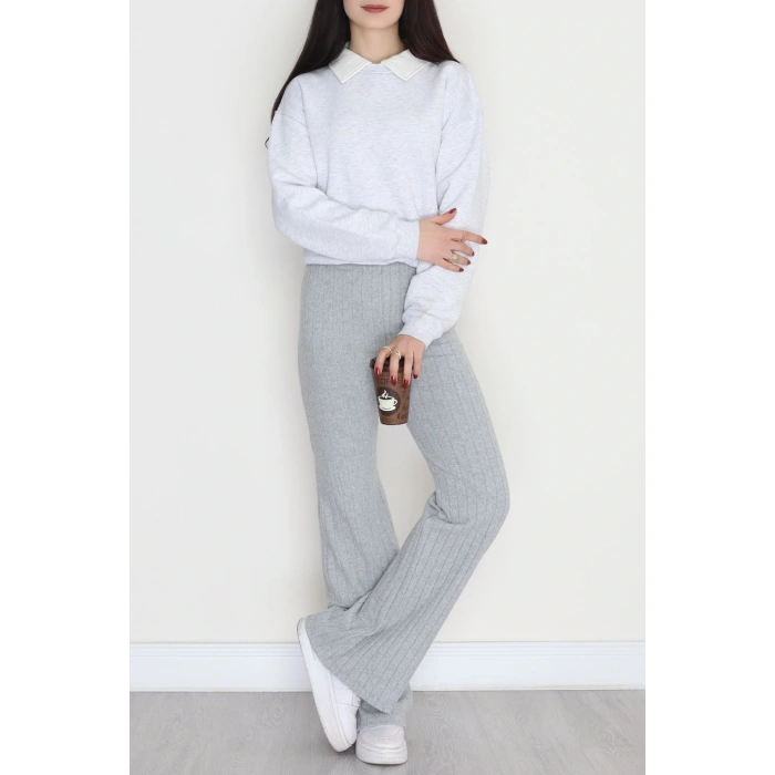 İnterlok Fitilli İspanyol Alt Gri - 90978.1748.