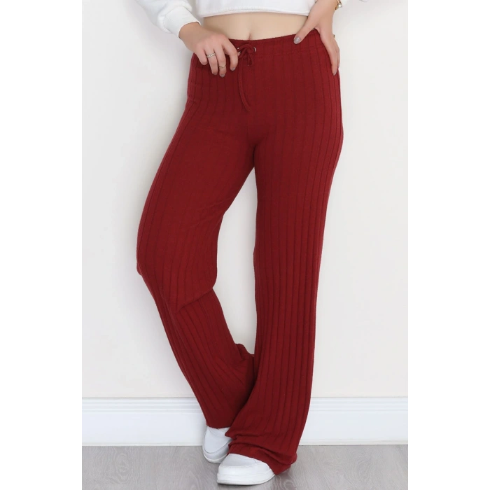 İnterlok Fitilli Palazzo Alt Bordo - 90976.1748.