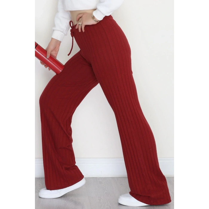 İnterlok Fitilli Palazzo Alt Bordo - 90976.1748.