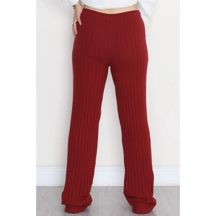 İnterlok Fitilli Palazzo Alt Bordo - 90976.1748.