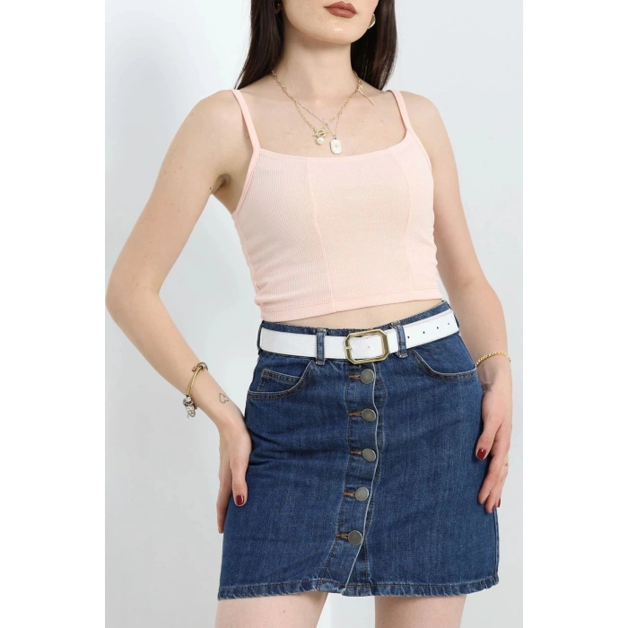 İp Askı Crop Atlet Pudra - 41348.1595.
