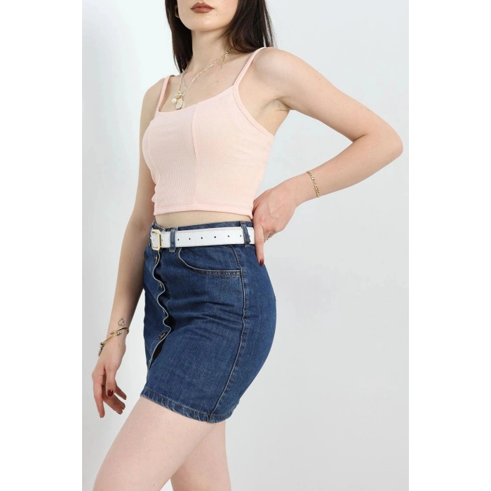 İp Askı Crop Atlet Pudra - 41348.1595.