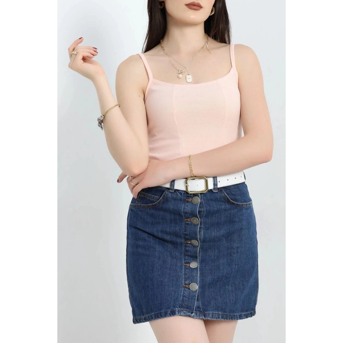 İp Askı Crop Atlet Pudra - 41348.1595.