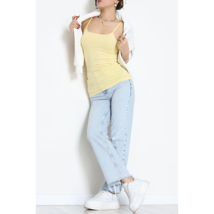 İp Askılı Atlet Sarı - 19056.200.