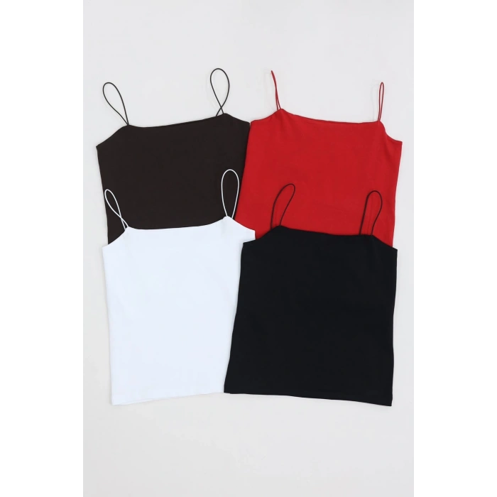 İp Askılı Kısa Crop Atlet Kahve - 21563.200.