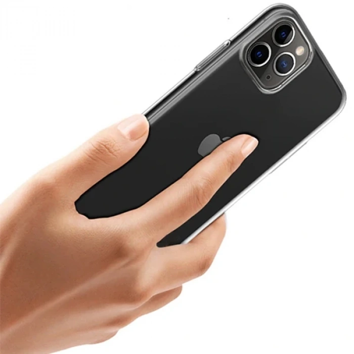 İPhone 11 Pro 5.8 inch 2019 Ultra Slim Fit Şeffaf Silikon Kılıf-(1903)