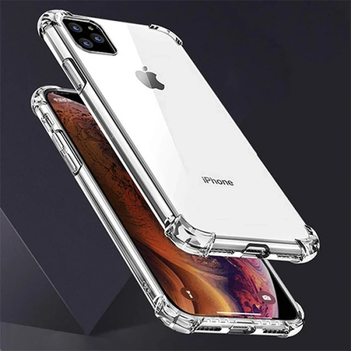 İPhone 11 Pro Max Anti-Drop Darbe Emici Silikon Kılıf-(1903)