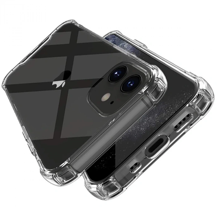 İPhone 12-İPhone 12 Pro 6.1 Anti-Drop Silikon Kılıf Shockproof-(1903)