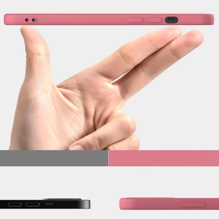 İPhone 12-İPhone 12 Pro Lansman Kılıf İçi Kadife Soft Silikon Kılıf-(1903)