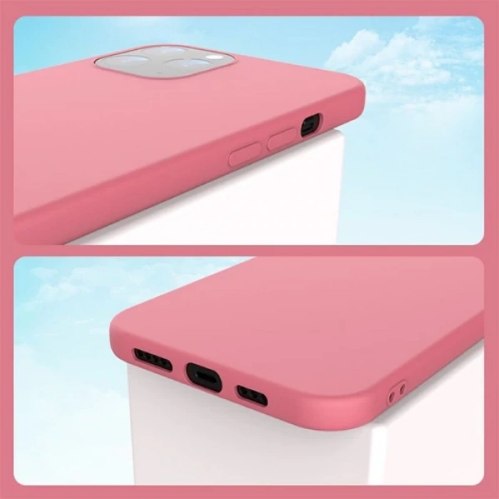 iPhone 12 Pro max 6.7 Lansman Kılıf İçi Kadife Soft Silikon Kılıf-(1903)