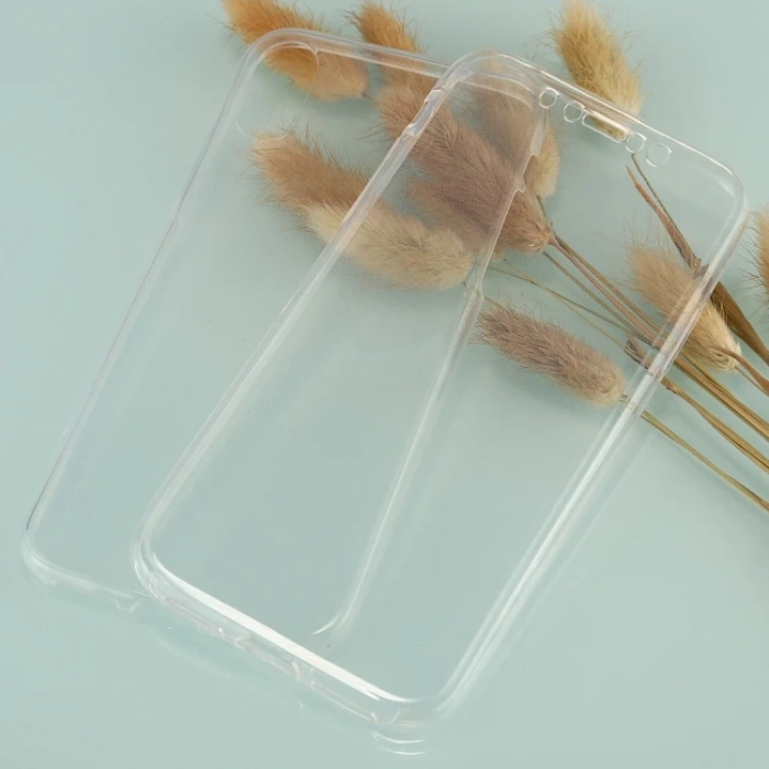 İphone X Xs 360 Koruma Şeffaf Silikon Kılıf-(1903)