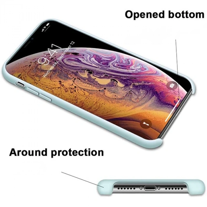 iPhone X/ XS 5.8 Lansman Kılıf İçi Kadife Soft Silikon Kılıf-(1903)